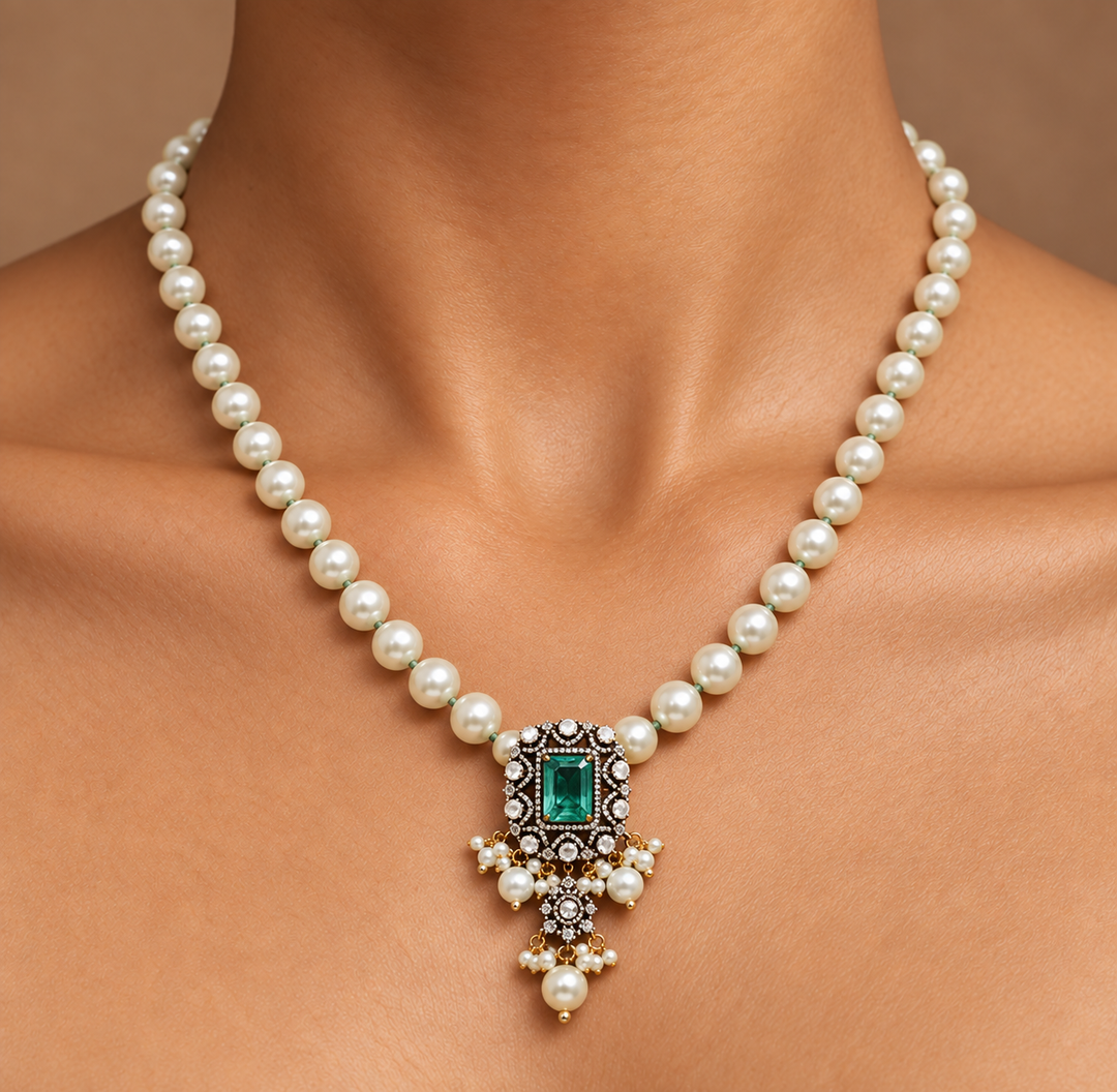 New Premium One Gram Gold Victorian Necklace