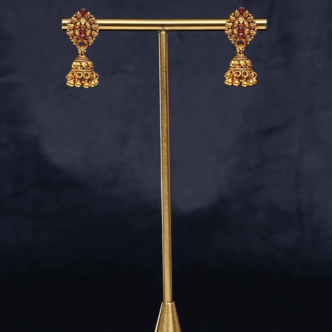 Temple Jhumka Earrings