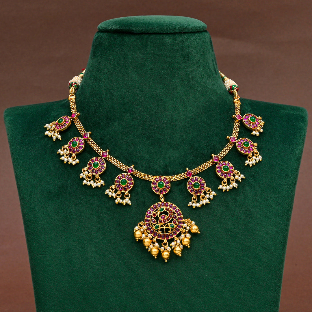 Temple Necklace Set