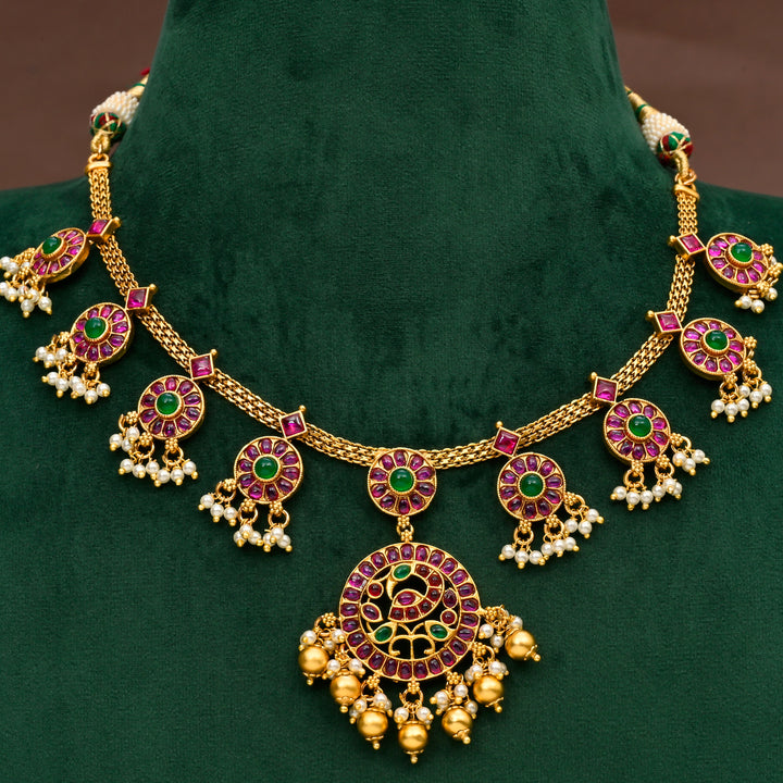 Temple Necklace Set