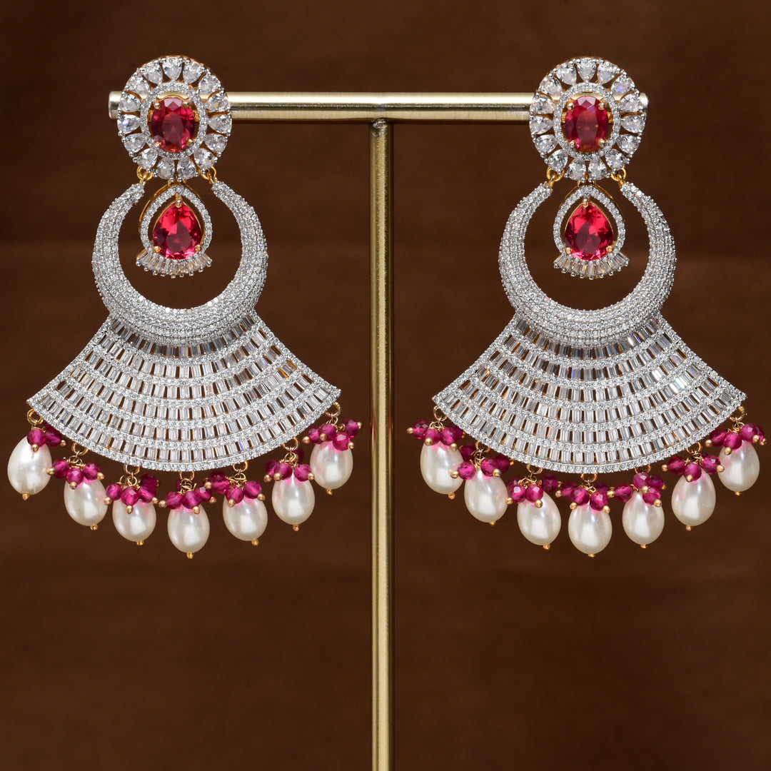 CZ Diamond Finish Earrings