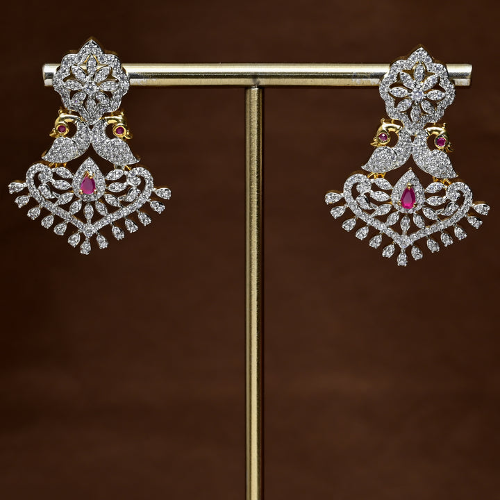 CZ Diamond Finish Earrings