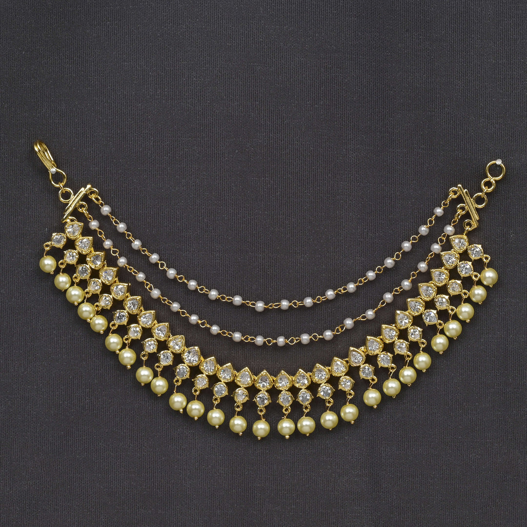 CZ Gold Finish Champaswaral