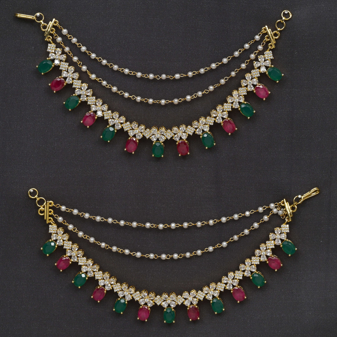 CZ Gold Finish Champaswaral