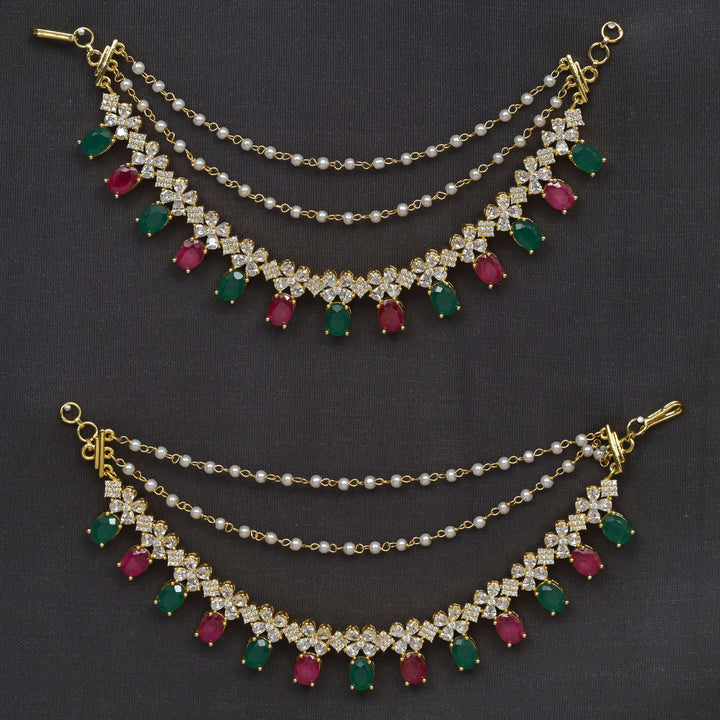CZ Gold Finish Champaswaral