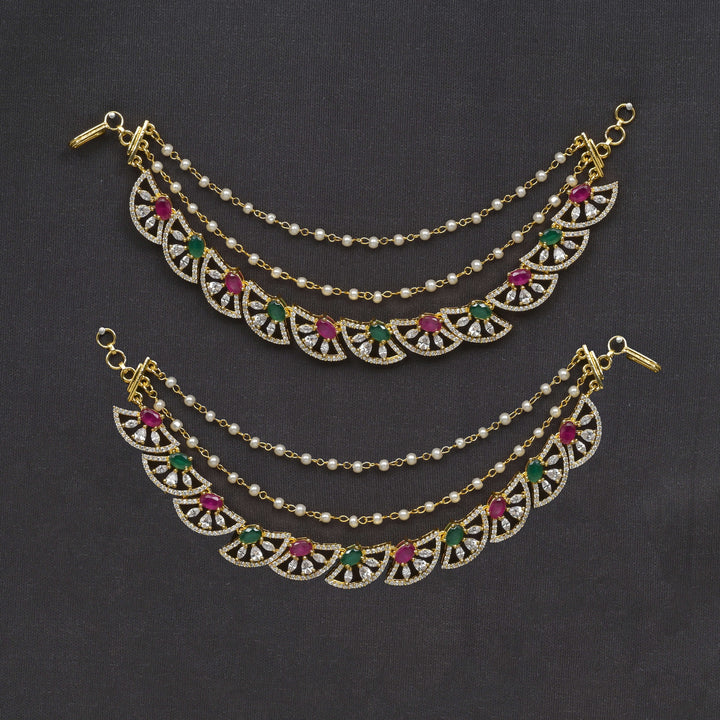 CZ Ruby Emerald Champaswaral
