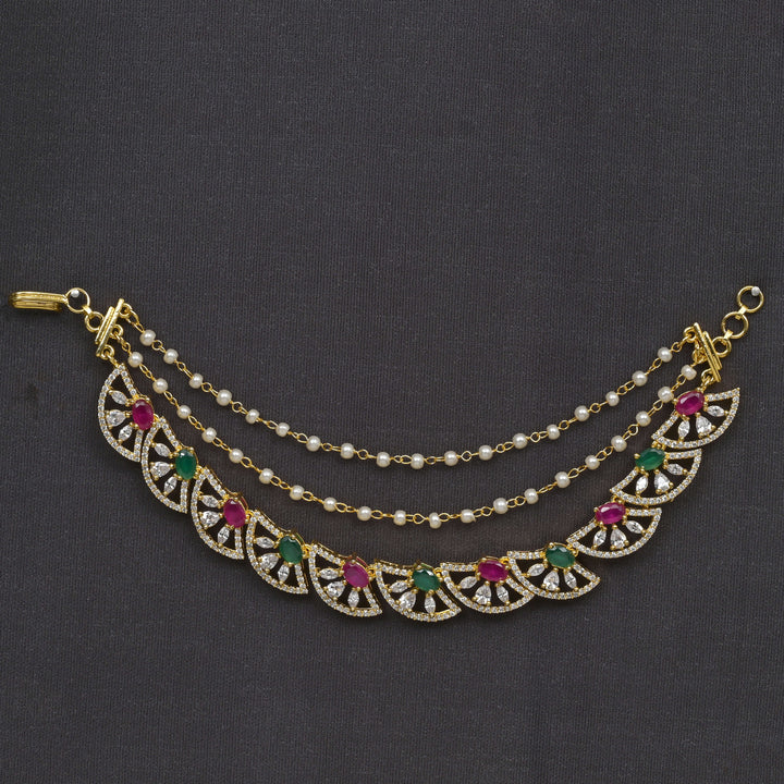 CZ Ruby Emerald Champaswaral