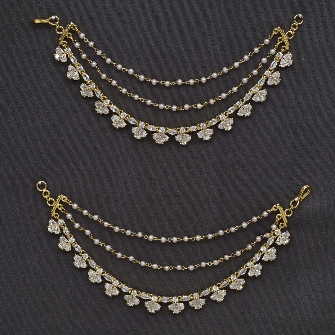 CZ Gold Finish Champaswaral