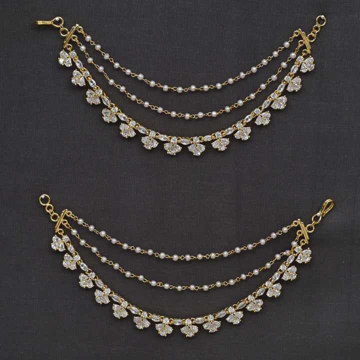 CZ Gold Finish Champaswaral