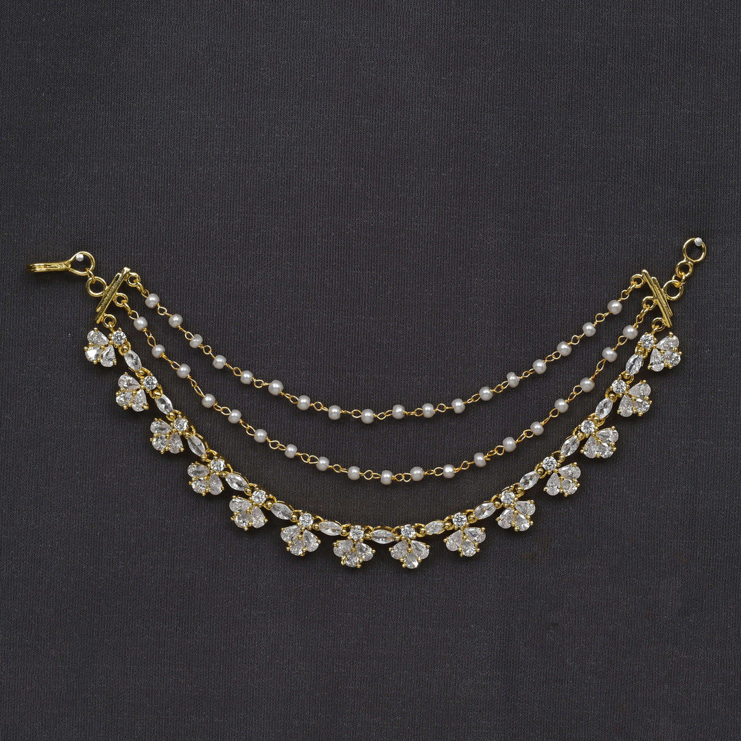 CZ Gold Finish Champaswaral