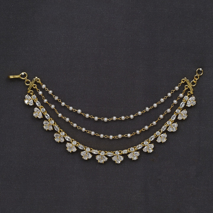 CZ Gold Finish Champaswaral