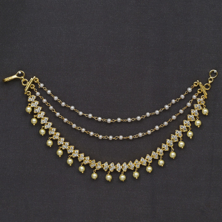 CZ Gold Finish Champaswaral