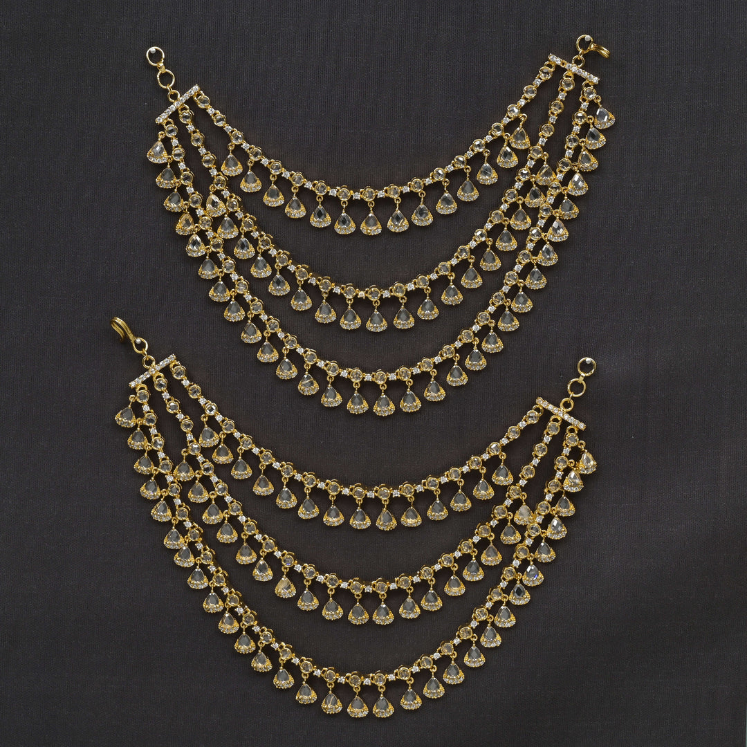 CZ Gold Finish Champaswaral