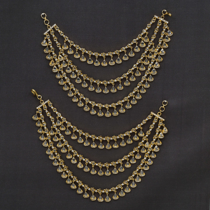 CZ Gold Finish Champaswaral