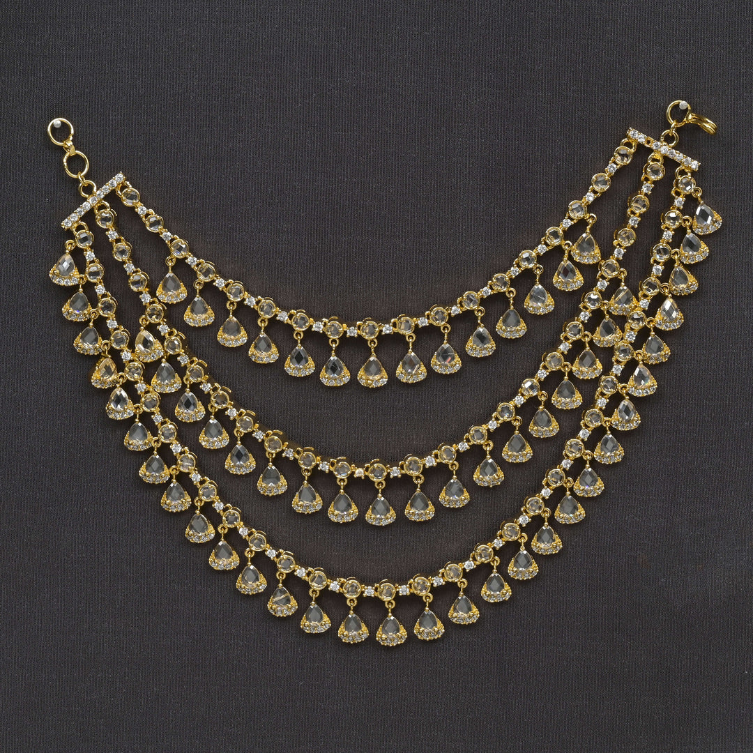 CZ Gold Finish Champaswaral