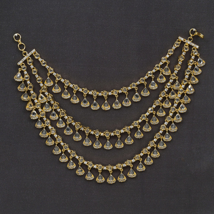 CZ Gold Finish Champaswaral