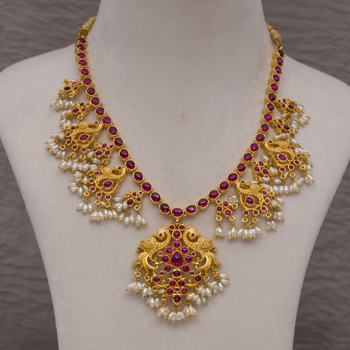 Guttapusal Nakshi Necklace Set