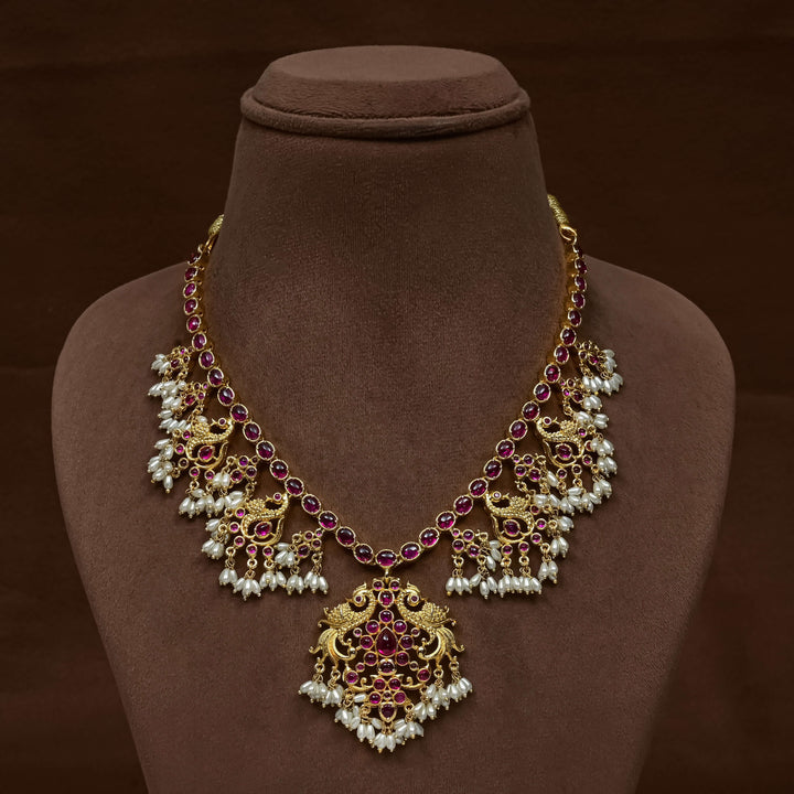 Guttapusal Nakshi Necklace Set