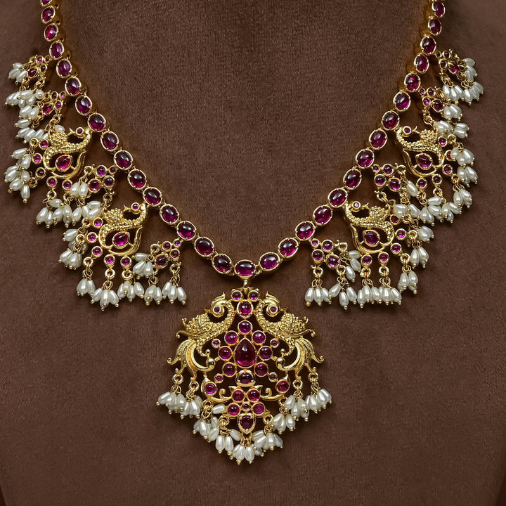 Guttapusal Nakshi Necklace Set
