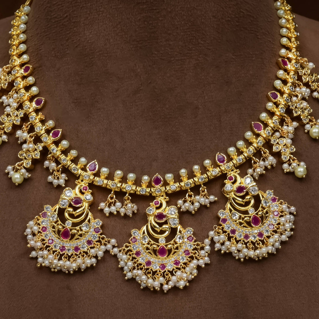 Guttapusal Nakshi Necklace Set