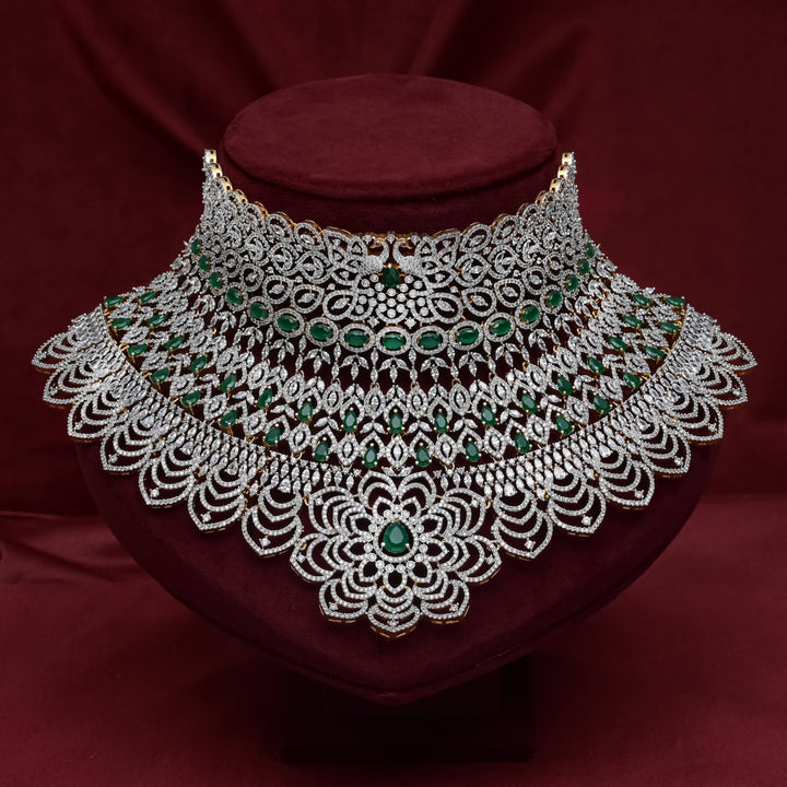 CZ Emerald Bridal Choker