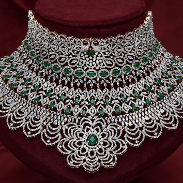 CZ Emerald Bridal Choker