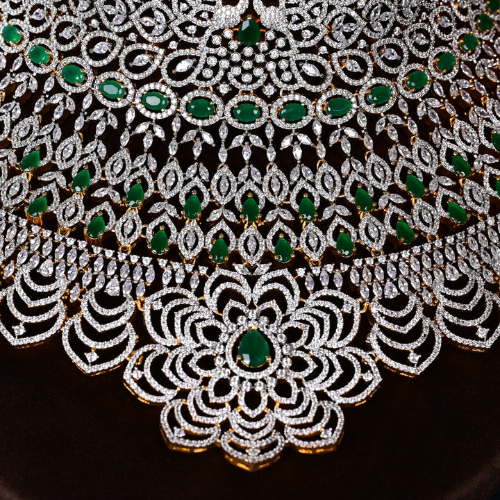 CZ Emerald Bridal Choker