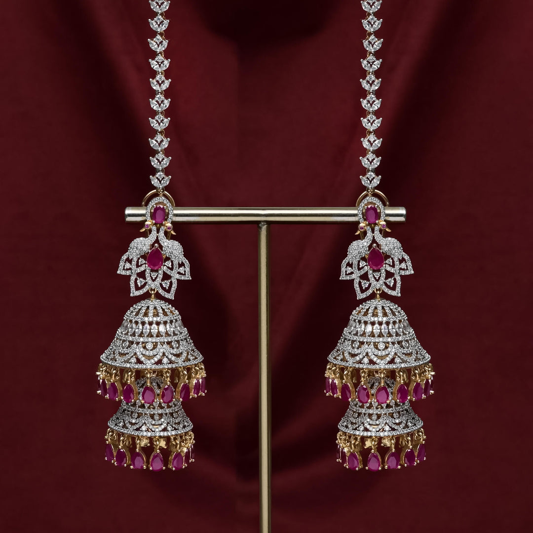 CZ Ruby Bridal Choker