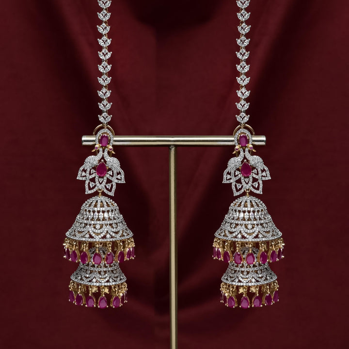 CZ Ruby Bridal Choker