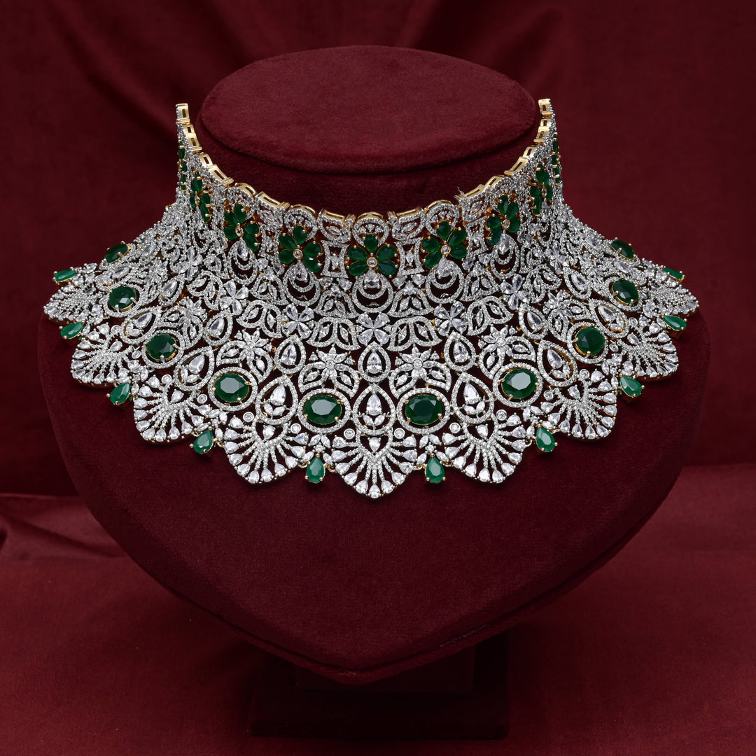 CZ Emerald  Choker