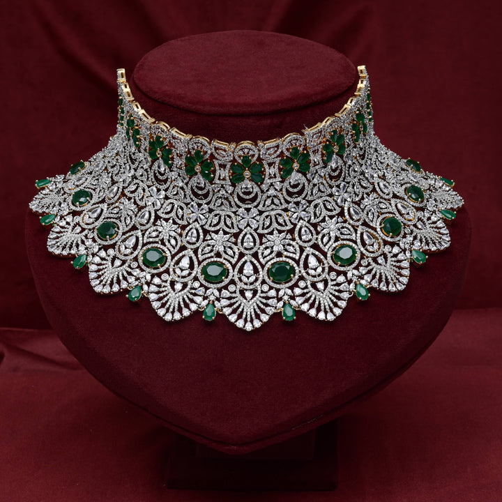 CZ Emerald  Choker
