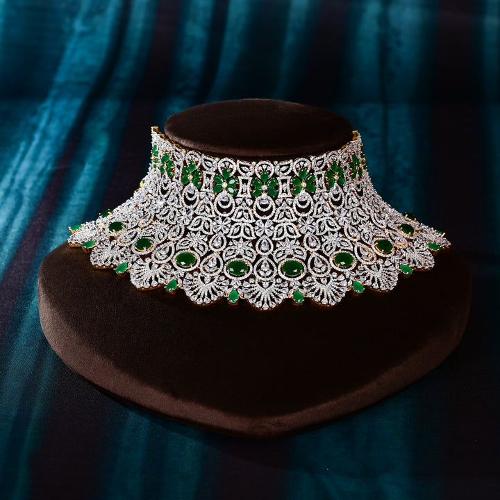 CZ Emerald  Choker