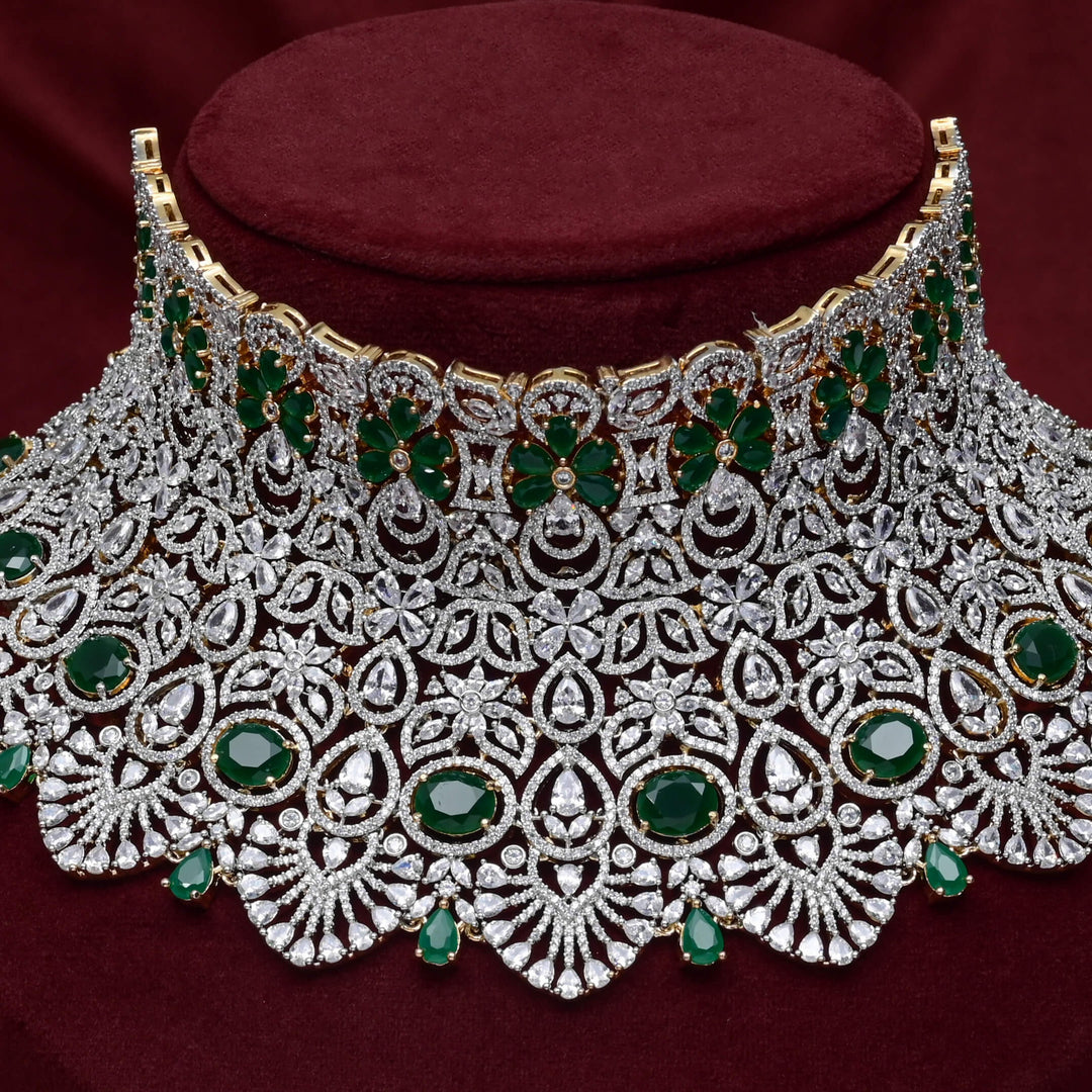 CZ Emerald  Choker