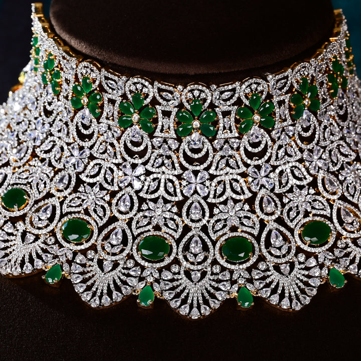 CZ Emerald  Choker