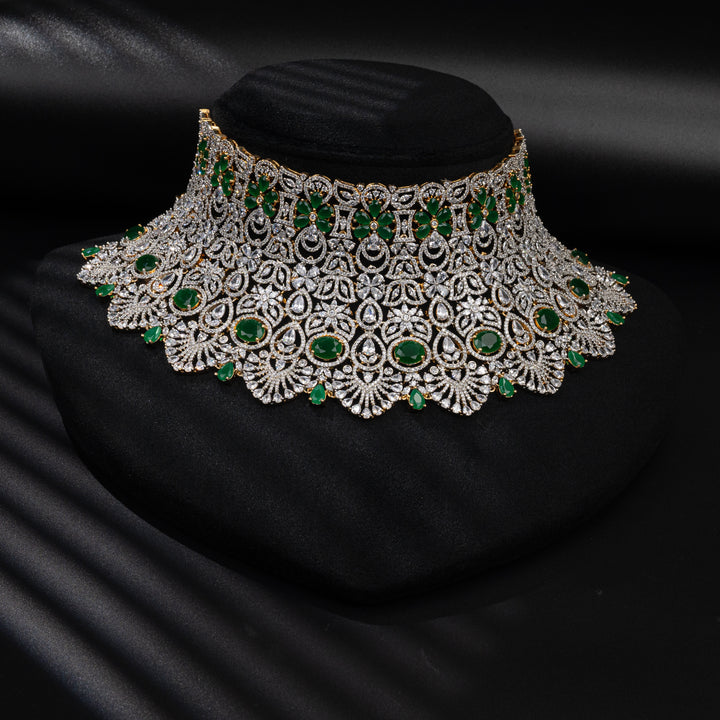 CZ Emerald  Choker