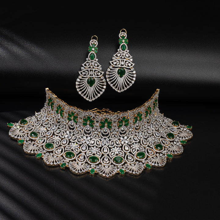 CZ Emerald  Choker