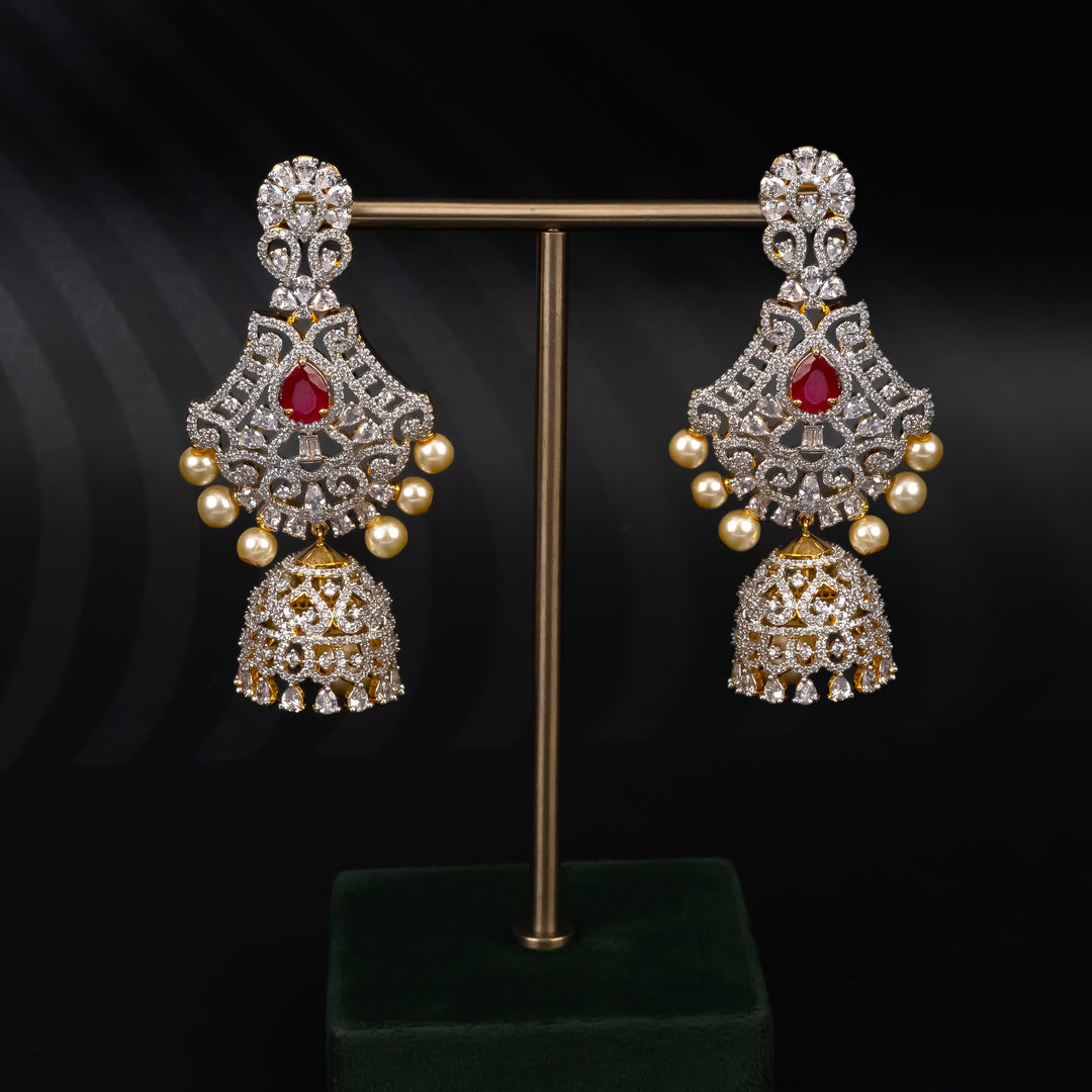 CZ Ruby Choker set