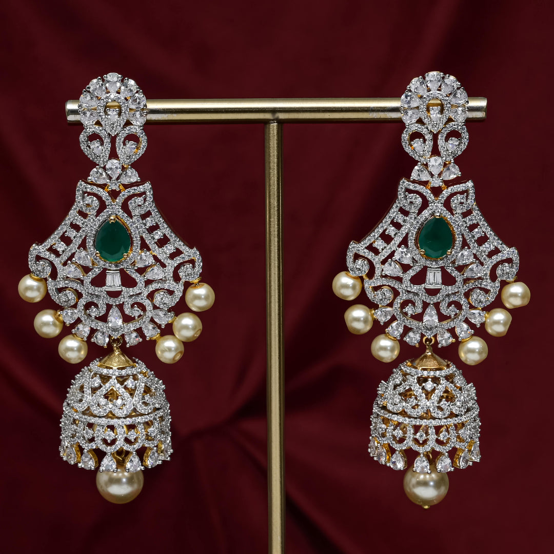 CZ Emerald Choker Set