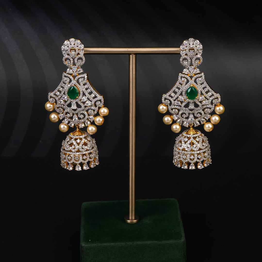 CZ Emerald Choker Set