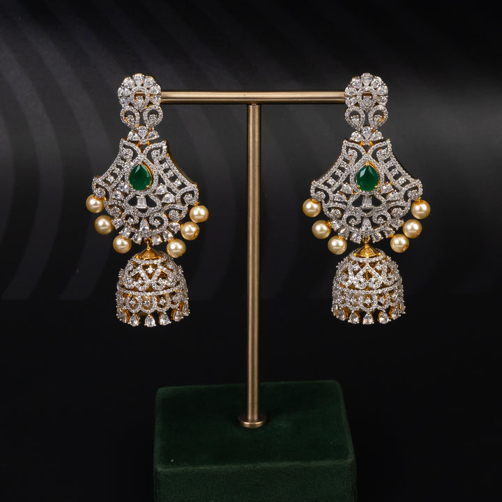 CZ Emerald Choker Set