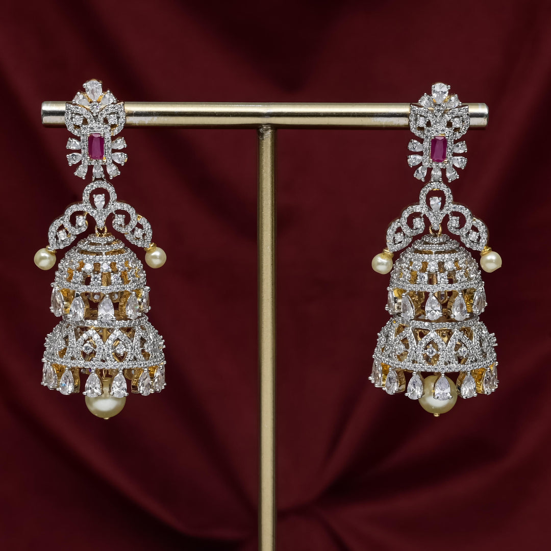 CZ Ruby Choker Set