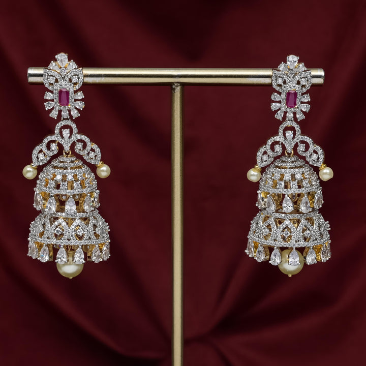 CZ Ruby Choker Set