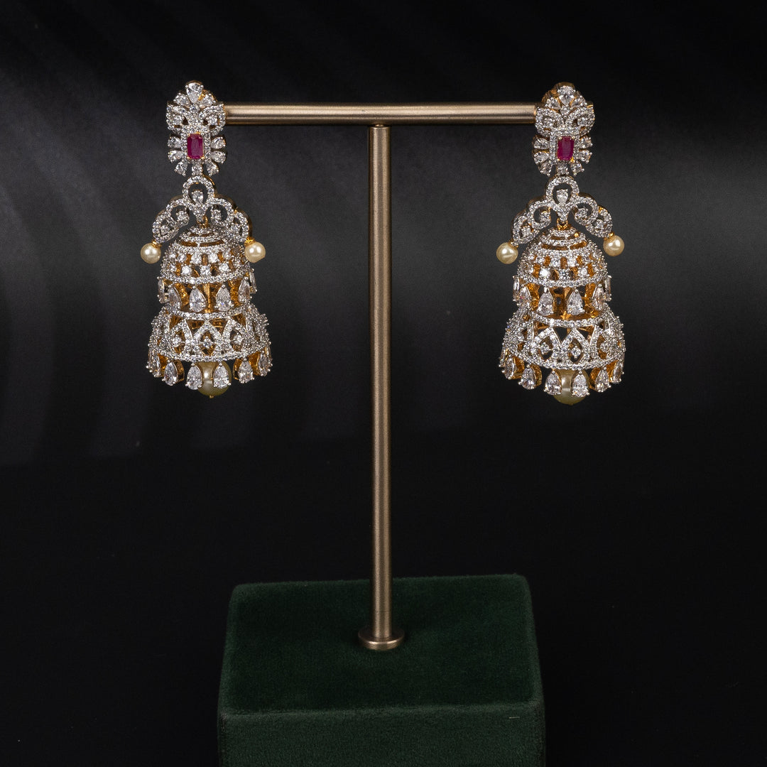 CZ Ruby Choker Set