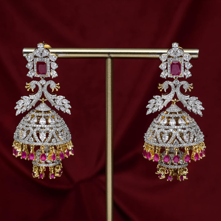 CZ Ruby Choker Set