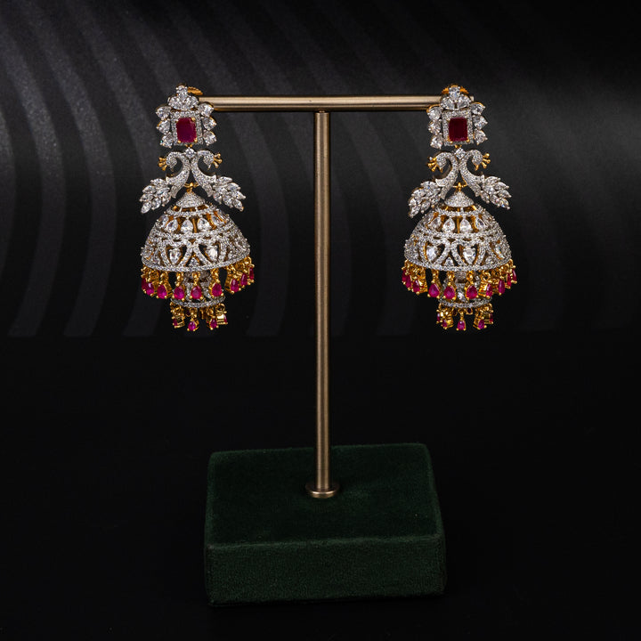 CZ Ruby Choker Set