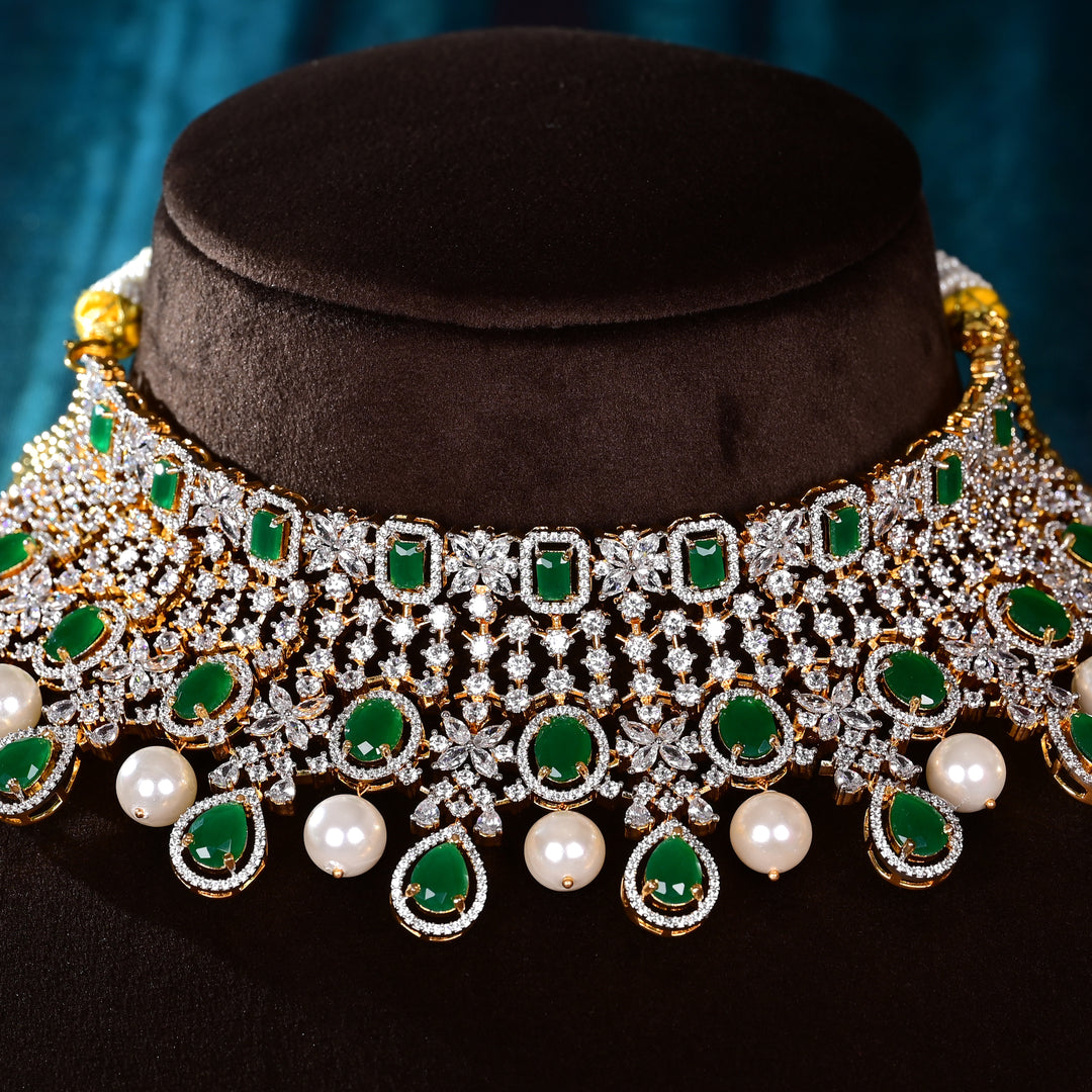 CZ Emerald Choker