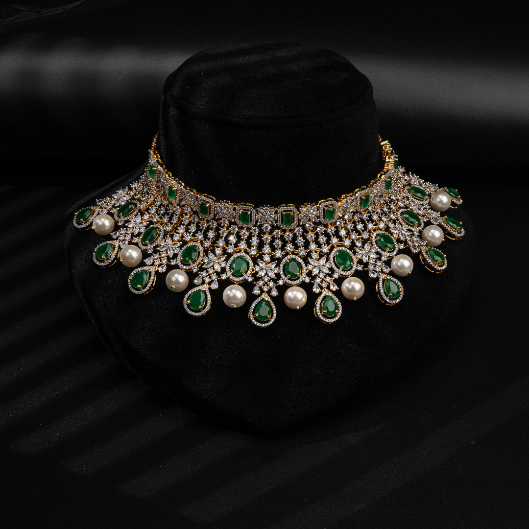 CZ Emerald Choker