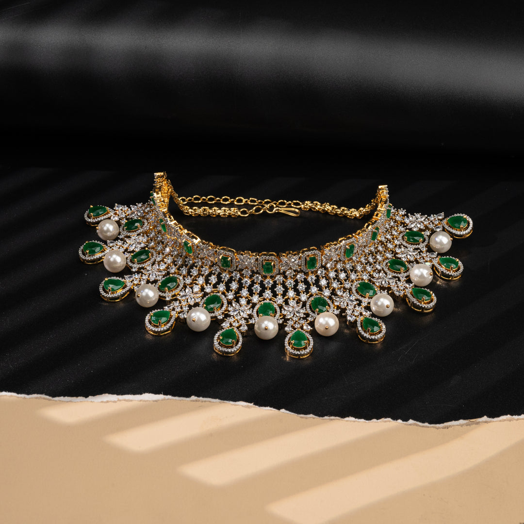 CZ Emerald Choker