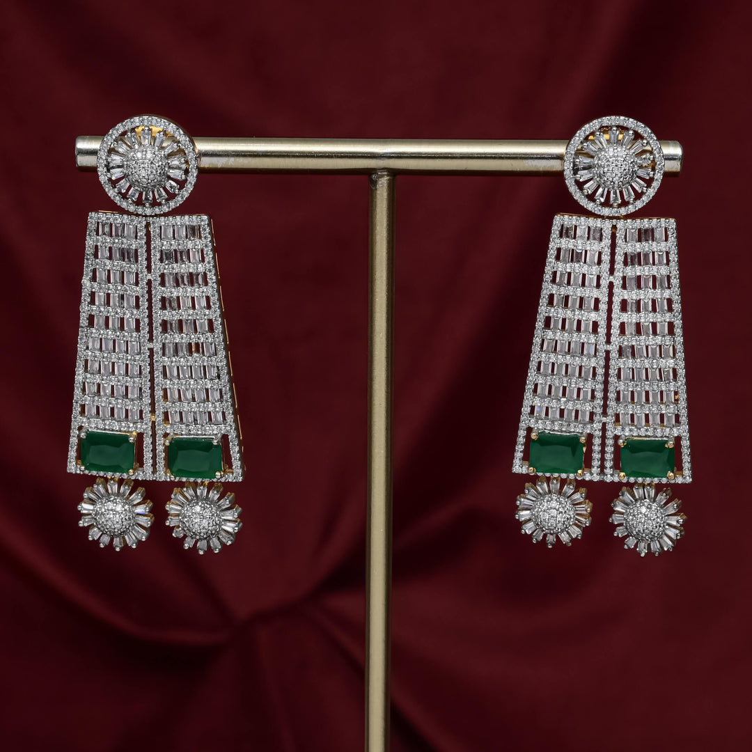 CZ Emerald Choker Set