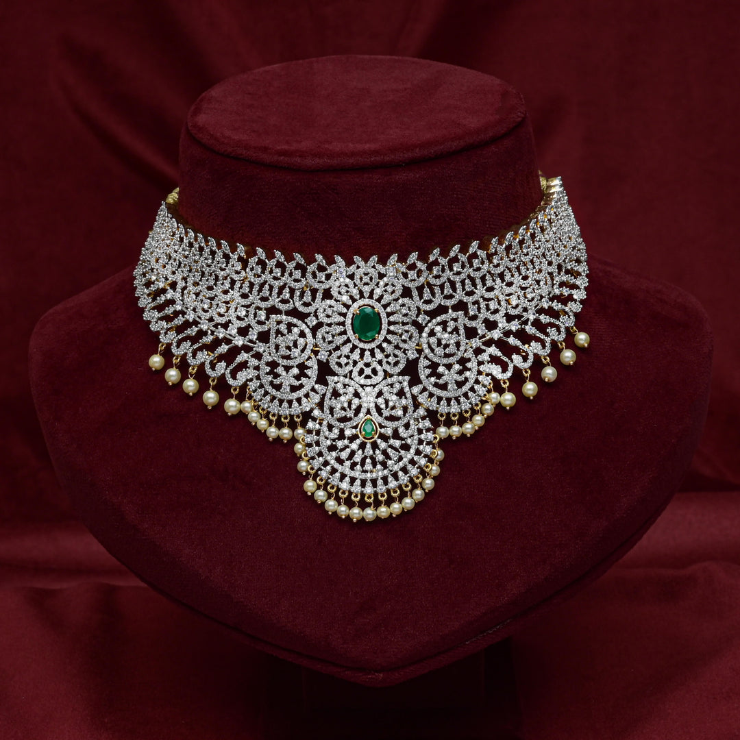 CZ Emerald Choker